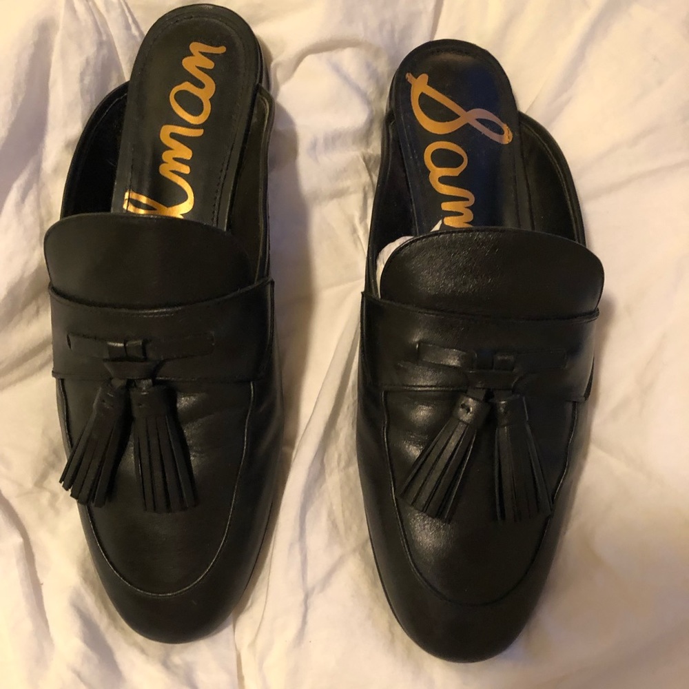 Sam Edelman “Paris” black leather loafer, size 8